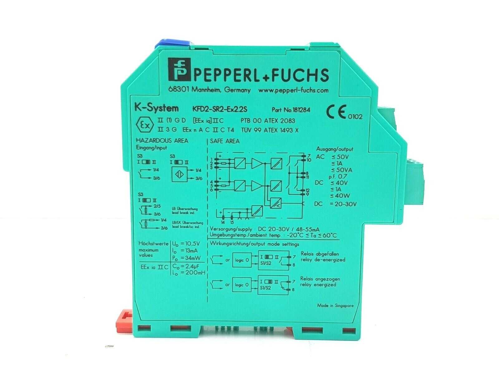 181284 PEPPERL FUCHS - KFD2-SR2-EX2.2S