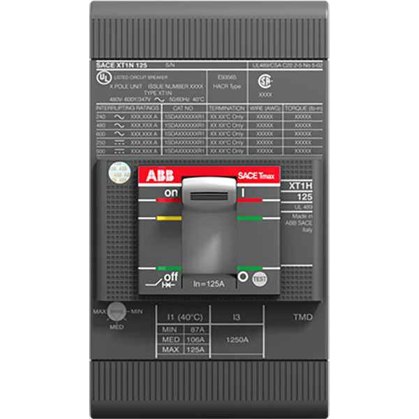 1SDA075837R1 ABB - KIT FC CUAL 10-2/0 AWG XT1 3PCS UL/CSA