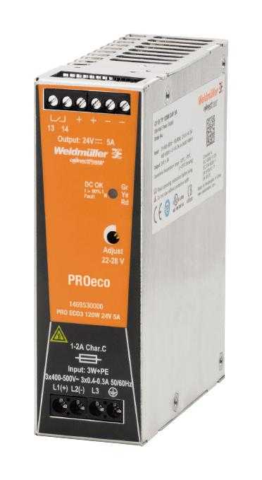 1469530000 WEIDMULLER - PRO ECO3 120W 24V 5A