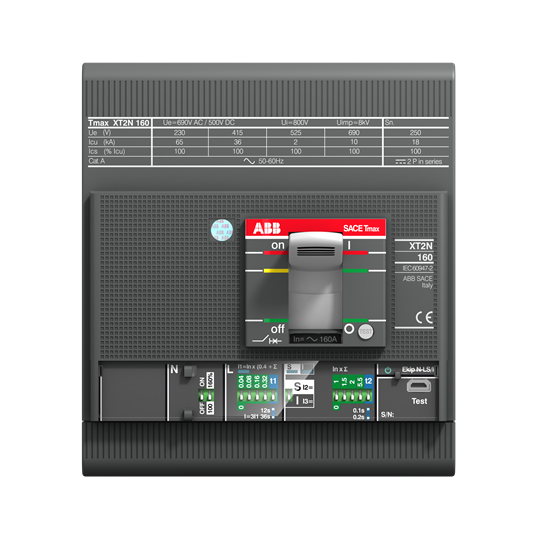 1SDA067095R1 ABB - XT2N 160 EKIP LS/I IN160A 4PFF INN100%