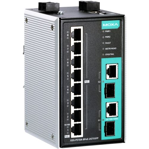 EDS-P510A-8POE-2GTXSFP MOXA