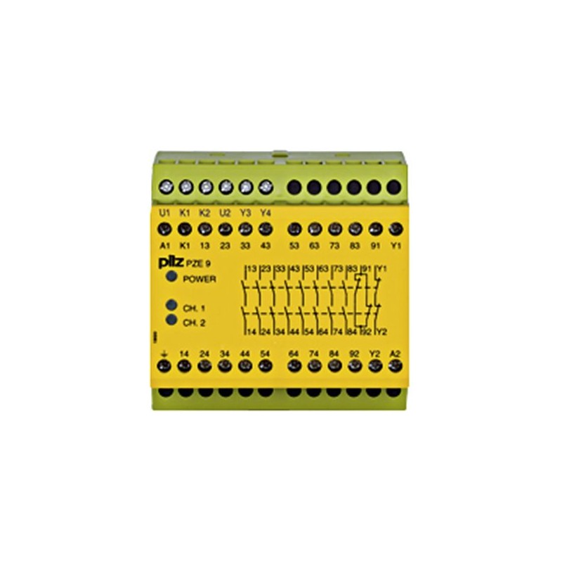 774148 - PILZ - PZE 9 230-240VAC 8N/O 1N/C