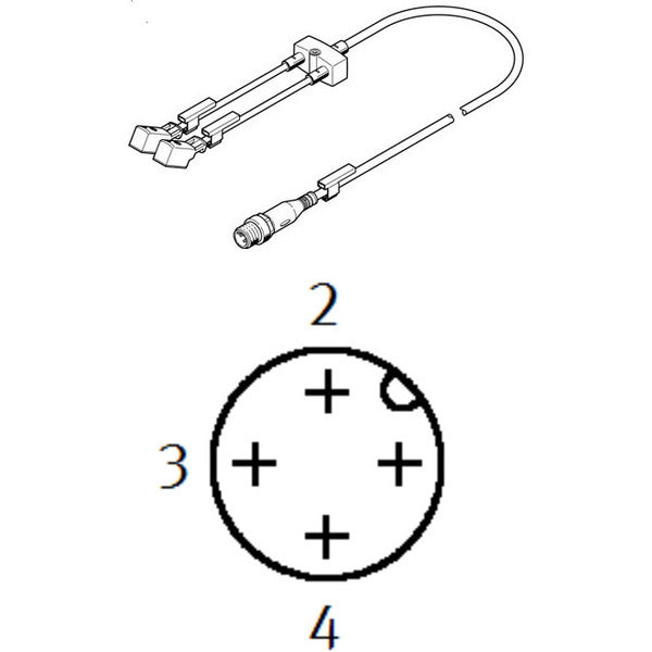 NEDY-L2R1-V1-Z4W2Z-U-0.3L-M12G4-2.5R Festo