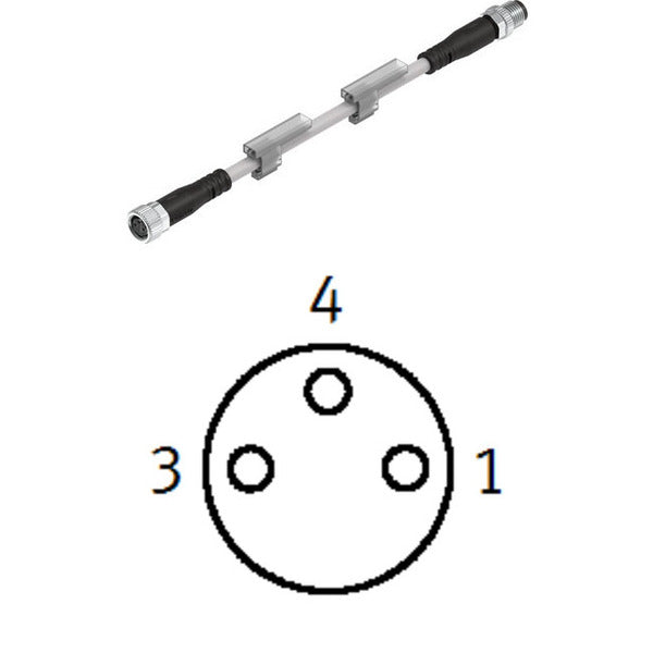 NEBU-M8G3-K-2.5-M8G3 Festo