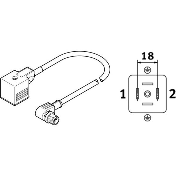 NEBV-A1W3F-P-K-0.6-N-M12W3 Festo
