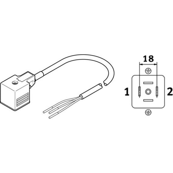 NEBV-A1W3F-P-K-0.6-N-LE3 Festo
