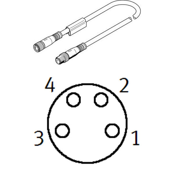 NEBU-M8G4-K-2.5-M8G4 Festo