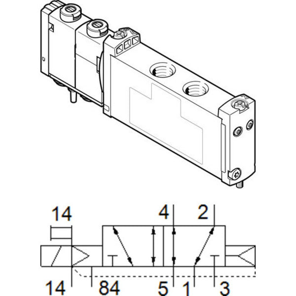 VUVG-S14-M52-AZT-G18-1T1L Festo