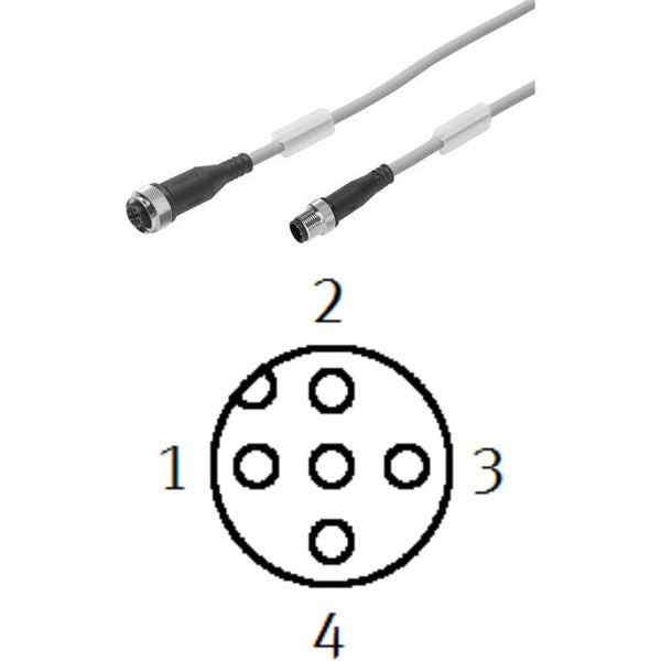 NEBU-M12G5-K-0.5-M12G4 Festo