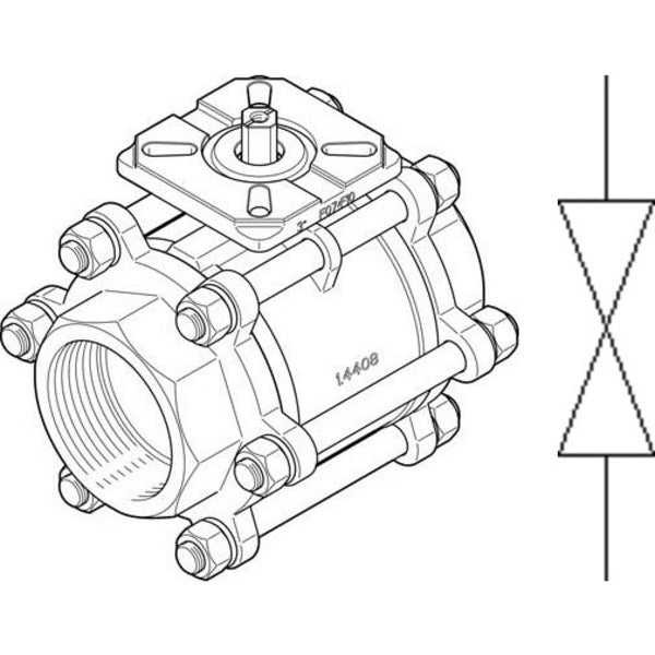 VZBA-3-GG-63-T-22-F0710-V4V4T Festo