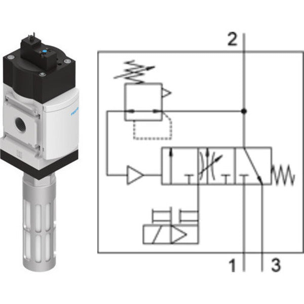 MS6-SV-1/2-C-10V24-S Festo