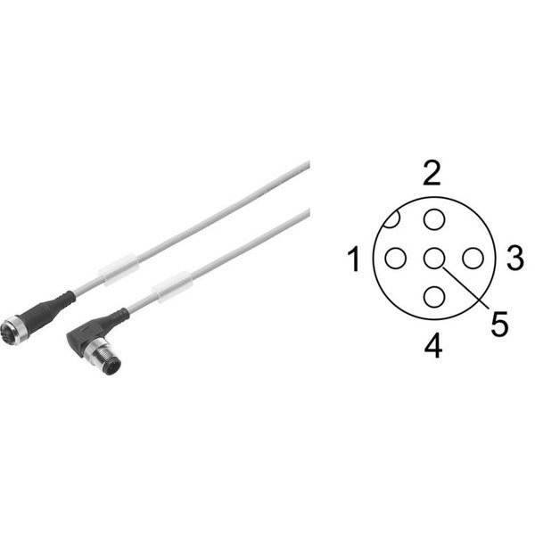 NEBU-M12G5-K-0.5-M12W5 Festo