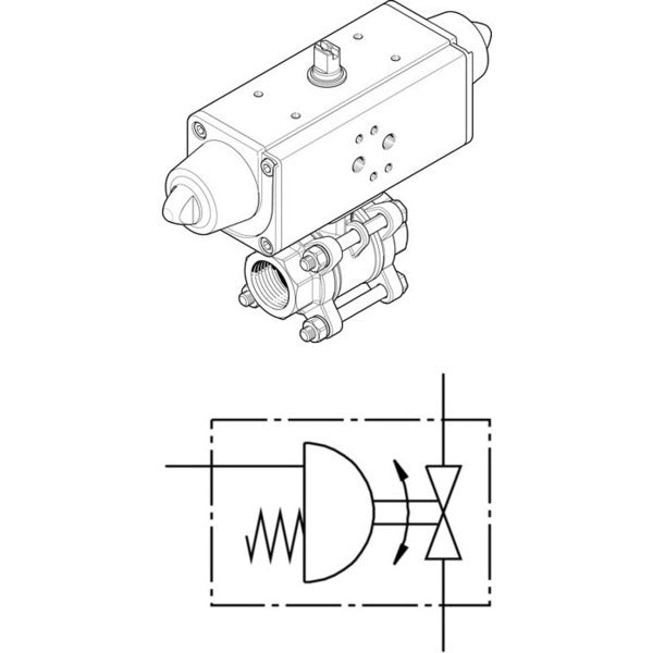 VZBA-1/4-GG-63-T-22-F0304-V4V4T-PS15-R-90-4-C Festo