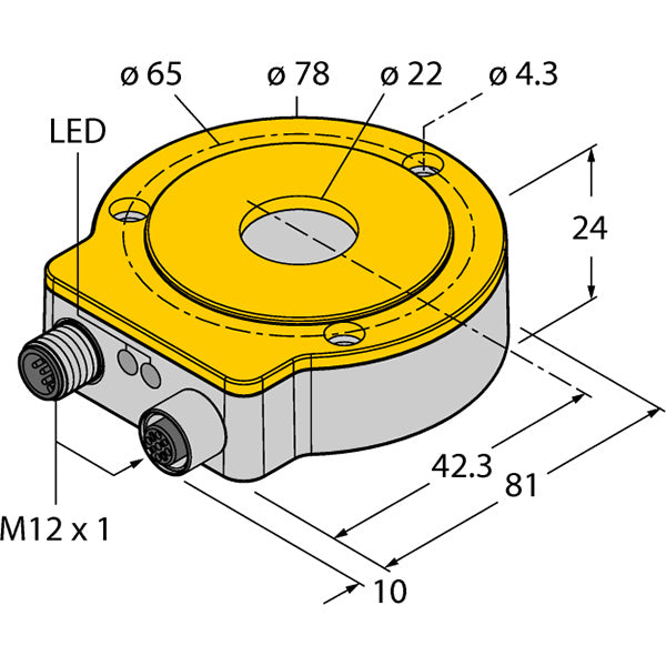 RI360P0-QR24M0-CNX4-2H1150 Turck