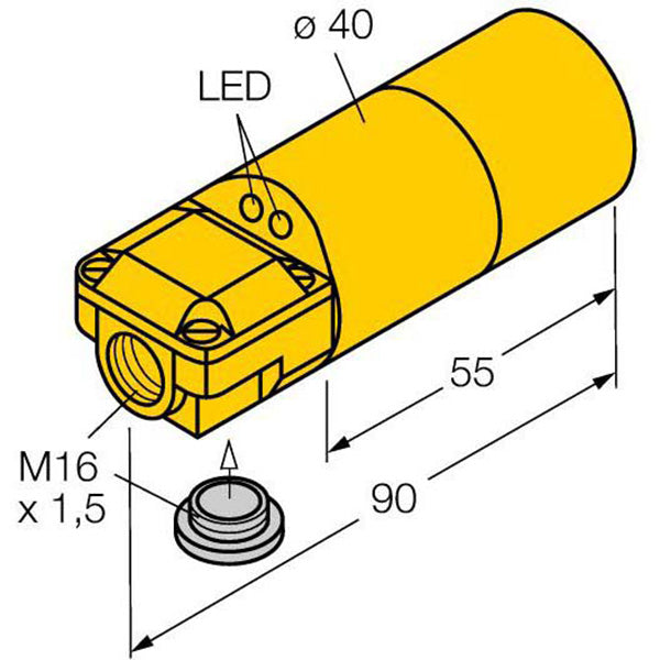 BI15-K40SR-VP4X2 Turck