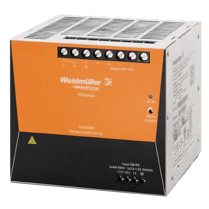 1478200000 WEIDMULLER - PRO MAX3 960W 24V 40A