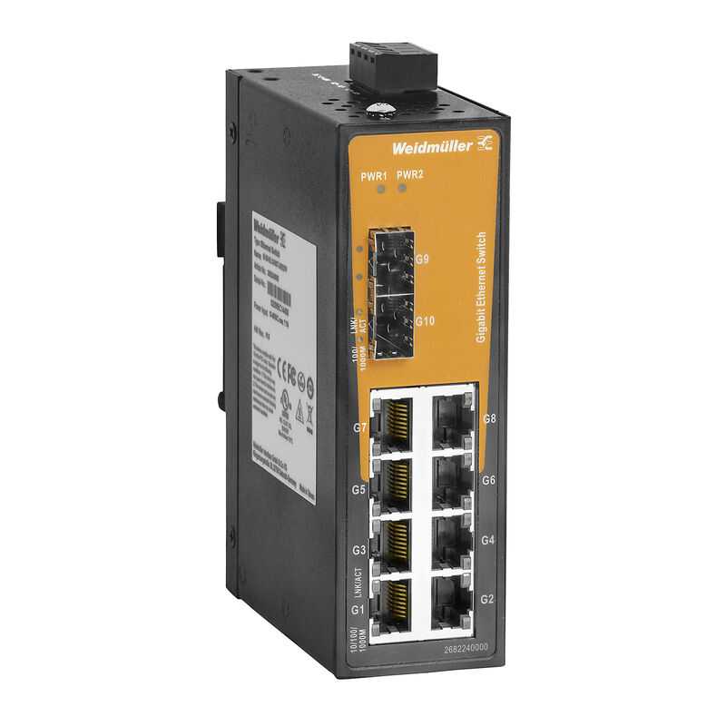 2682240000 WEIDMULLER - IE-SW-EL10-8GT-2GESFP