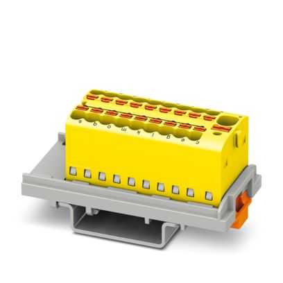 1047459 PHOENIX CONTACT - PTFIX 4/18X1,5-NS35 YE