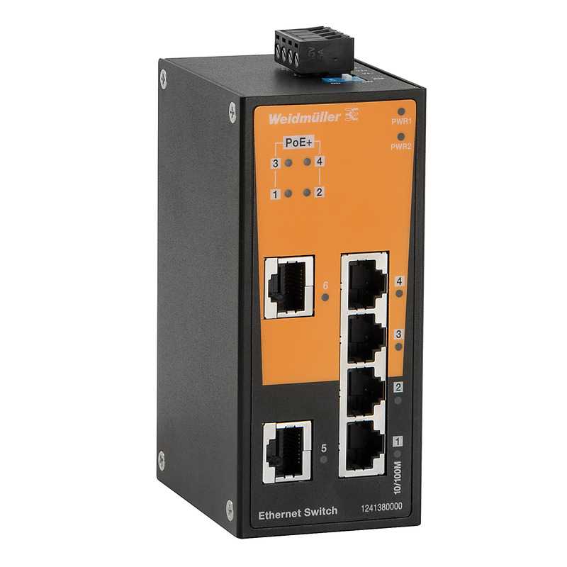 1241380000 WEIDMULLER - IE-SW-BL06-2TX-4POE
