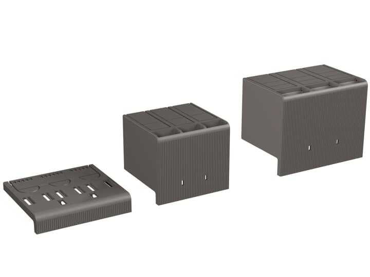 1SDA066666R1 ABB - HTC XT2 3P TERMINAL COVERS HIGH 2PCS