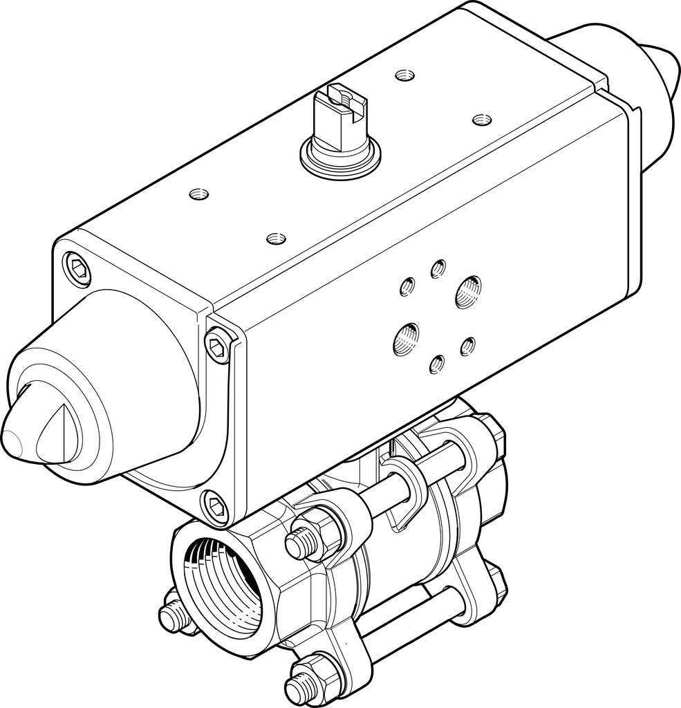 1758071 FESTO - VZBA-1/2"-GG-63-T-22-F0304-V4V4T-PS15-R-90-4-C