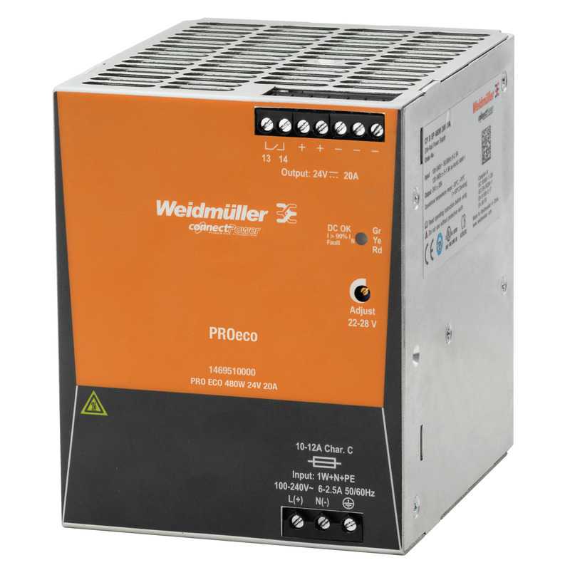 1469610000 WEIDMULLER - PRO ECO 480W 48V 10A