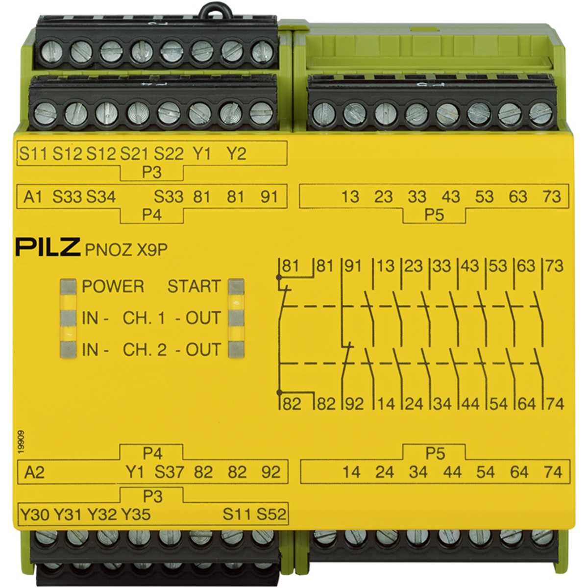 777609 PILZ - PNOZ X9P 24VDC 7N/O 2N/C 2SO