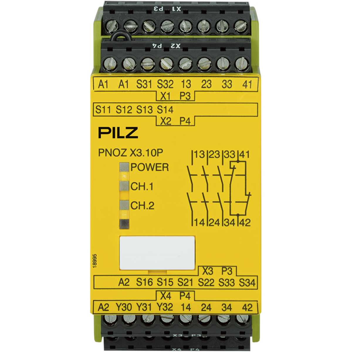 777314 PILZ - PNOZ X3.10P 24VACDC 3N/O 1N/C 1SO