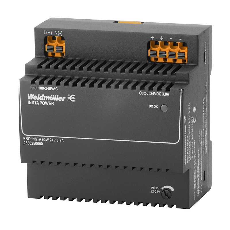 2580250000 WEIDMULLER - PRO INSTA 90W 24V 3.8A