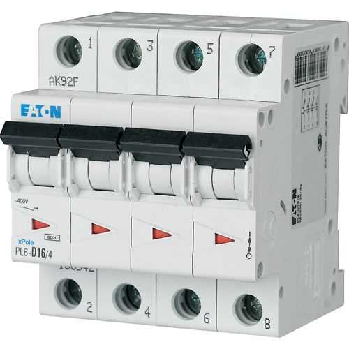 166542 EATON - PL6-D16/4