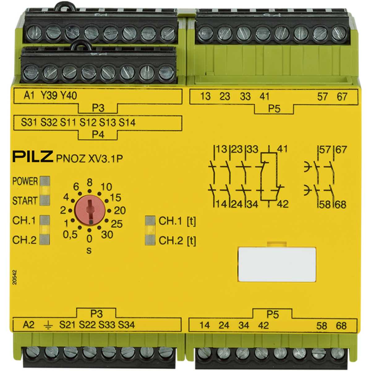 777530 PILZ - PNOZ XV3.1P 30/24-240VACDC 3NO 1NC 2NO T