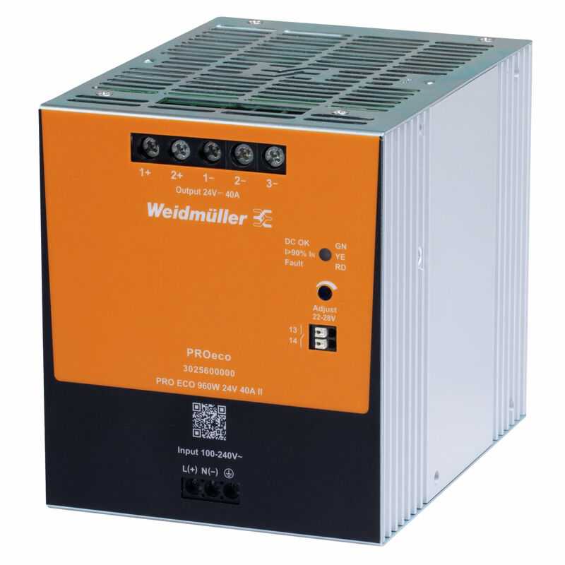 3025600000 WEIDMULLER - PRO ECO 960W 24V 40A II