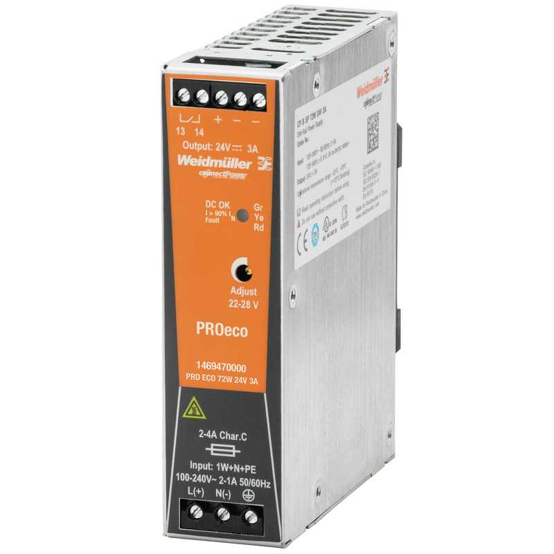 1469570000 WEIDMULLER - PRO ECO 72W 12V 6A