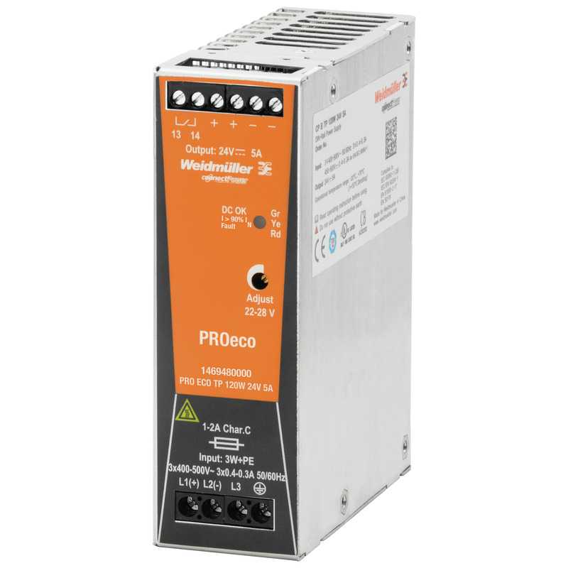 1469580000 WEIDMULLER - PRO ECO 120W 12V 10A
